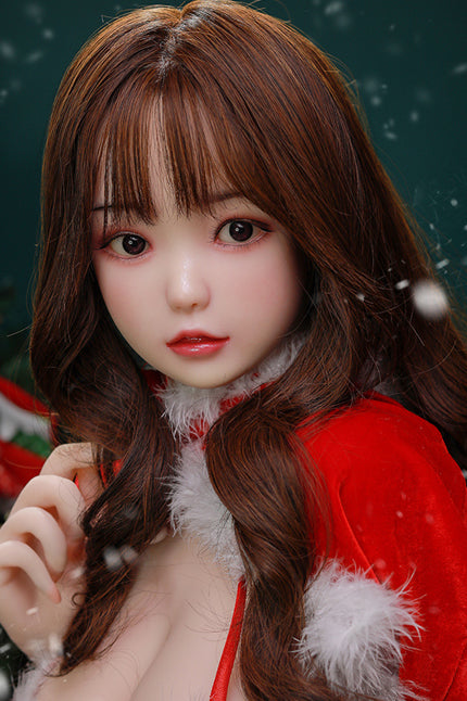 Silicone Doll Head, Cute Lifelike Sex Doll Head, Hair Transplant / Implant Hair , No Oral ,#LA