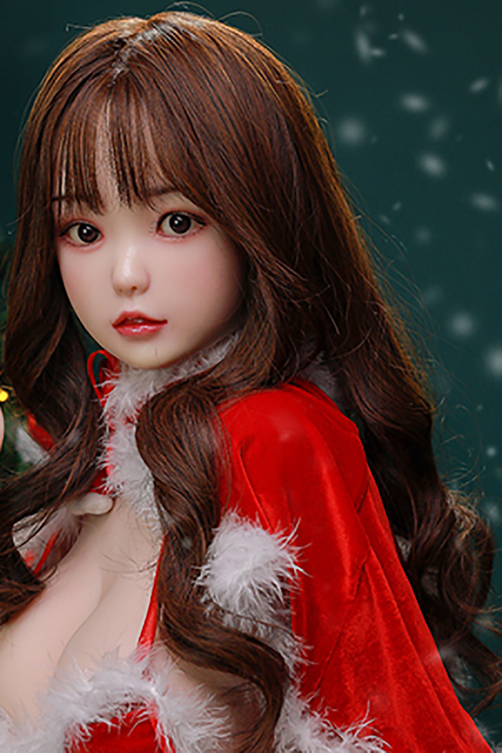 Silicone Doll Head, Cute Lifelike Sex Doll Head, Hair Transplant / Implant Hair , No Oral ,#LA
