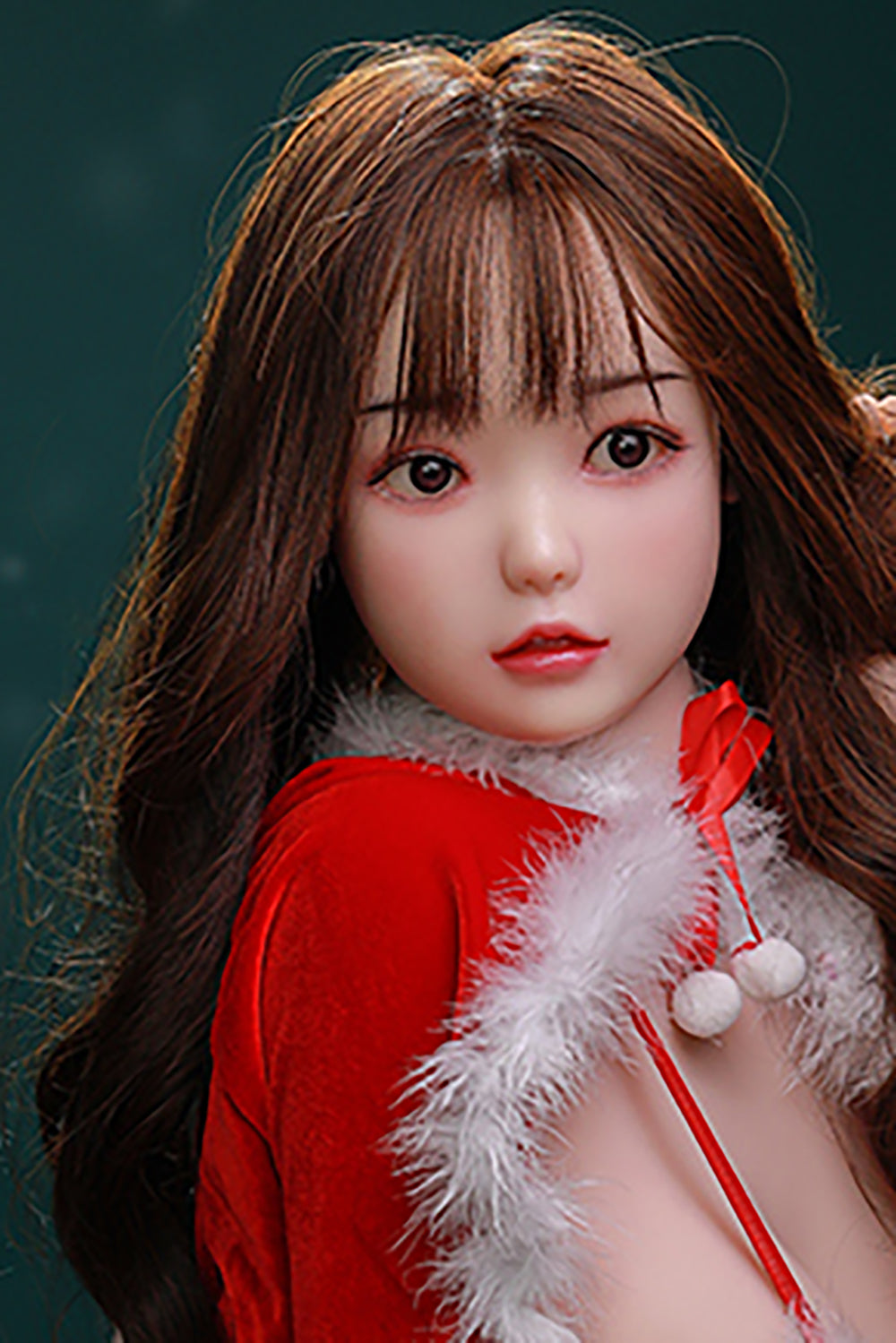 Silicone Doll Head, Cute Lifelike Sex Doll Head, Hair Transplant / Implant Hair , No Oral ,#LA