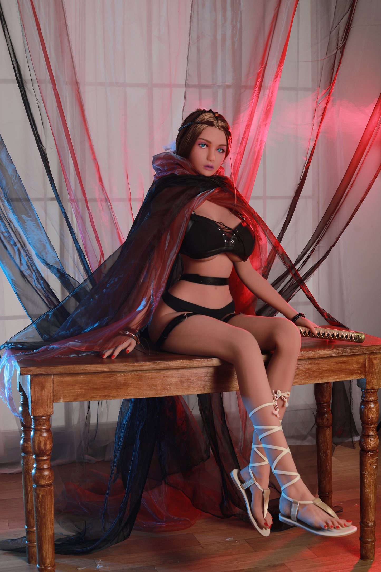 158cm / 5ft2 Big Breast TPE Sex Dolls , Mysterious Girl Love Dolls with 2 Wigs , Oral Hole ,#LA