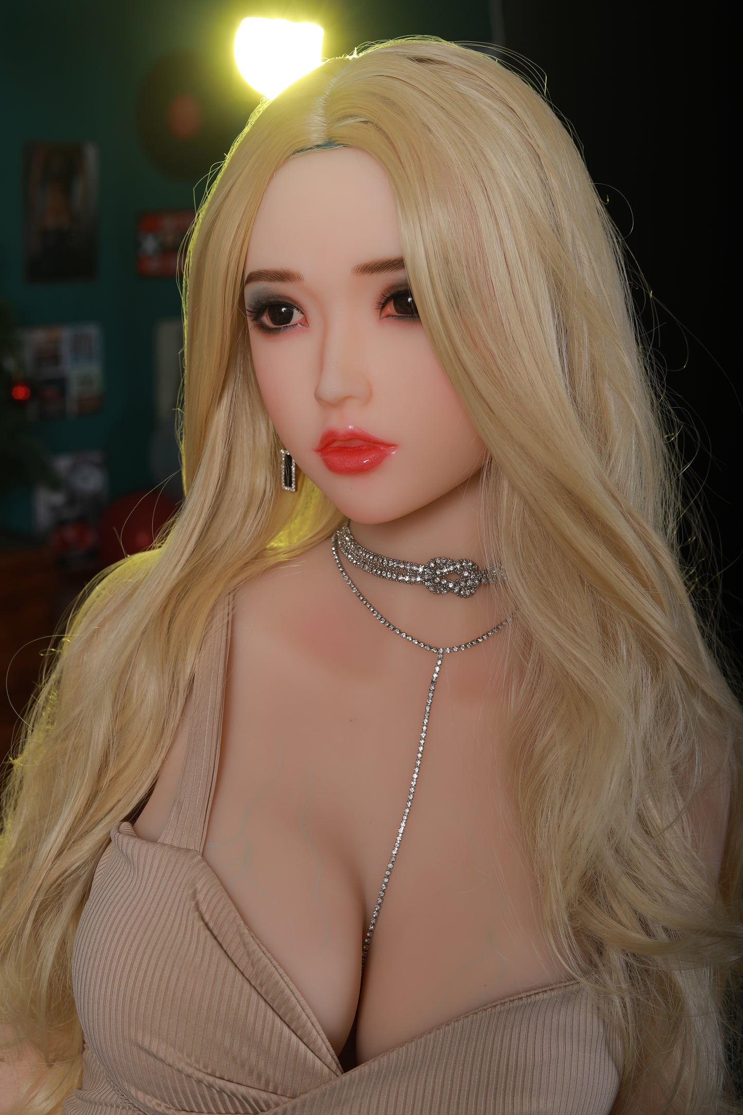 165cm / 5ft5 Big Breast TPE Sex Dolls ,Nightclub Fashion Girl Love Dolls with Wigs , Oral Hole ,#LA