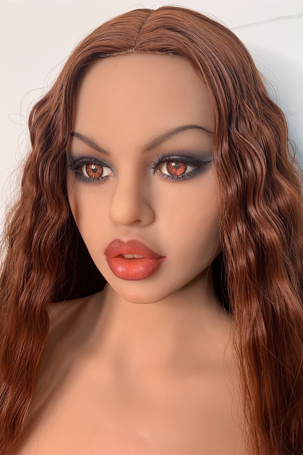 160(5ft3) Overweight Woman TPE Sex Dolls ,Light Brown Love Dolls with Wigs, Tool Kit , Oral Hole ,#LA