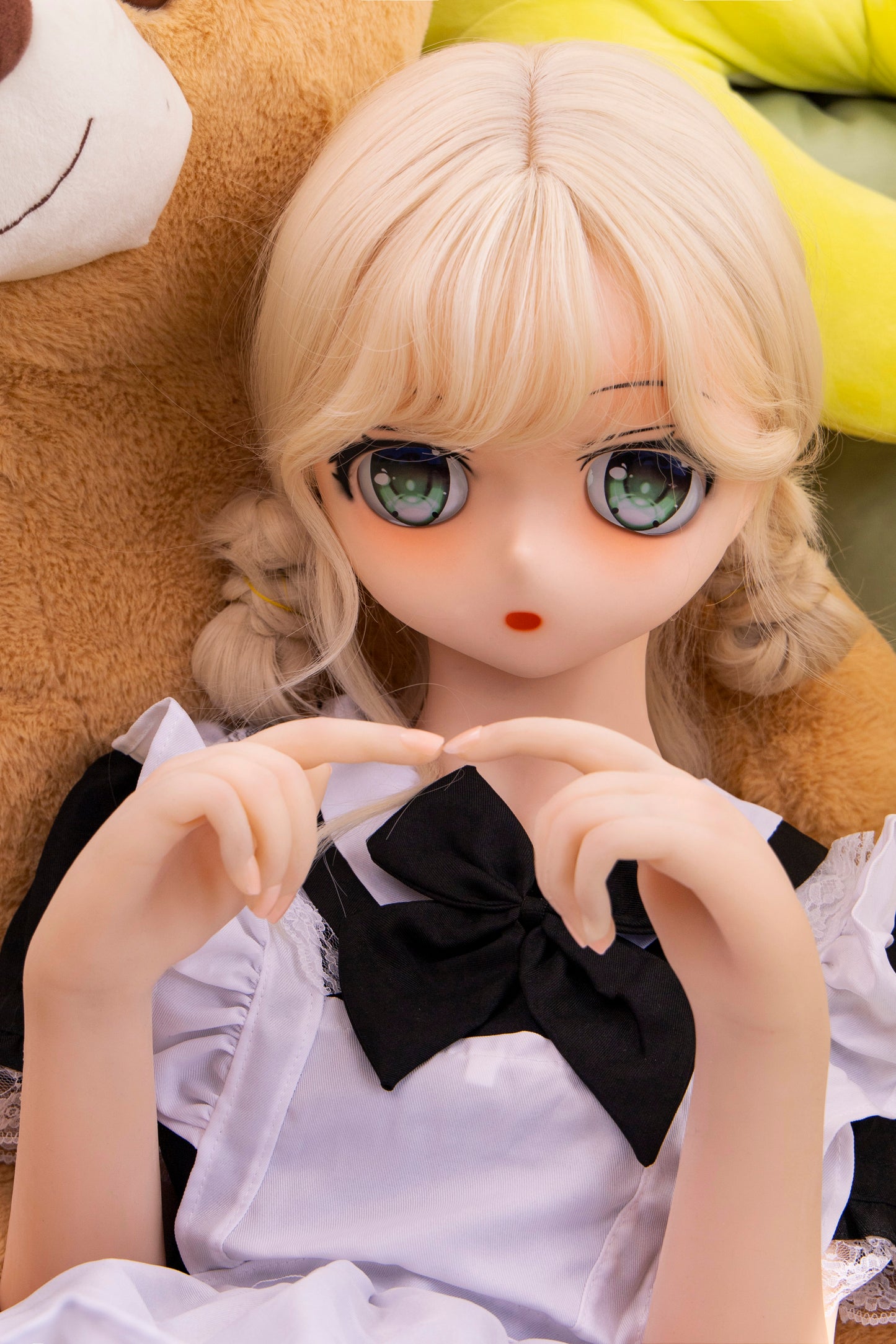PVC Doll Head, Anime Doll Head, Beautiful Girl with Wig, Popular Toys, #DG