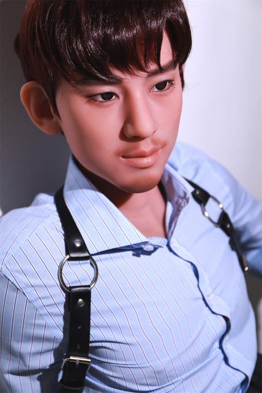 170cm(5ft7) Male / Man TPE Sex Dolls , Handsome Boy Love Dolls with Wigs, Tool Kit , 2 Penises ,#LA