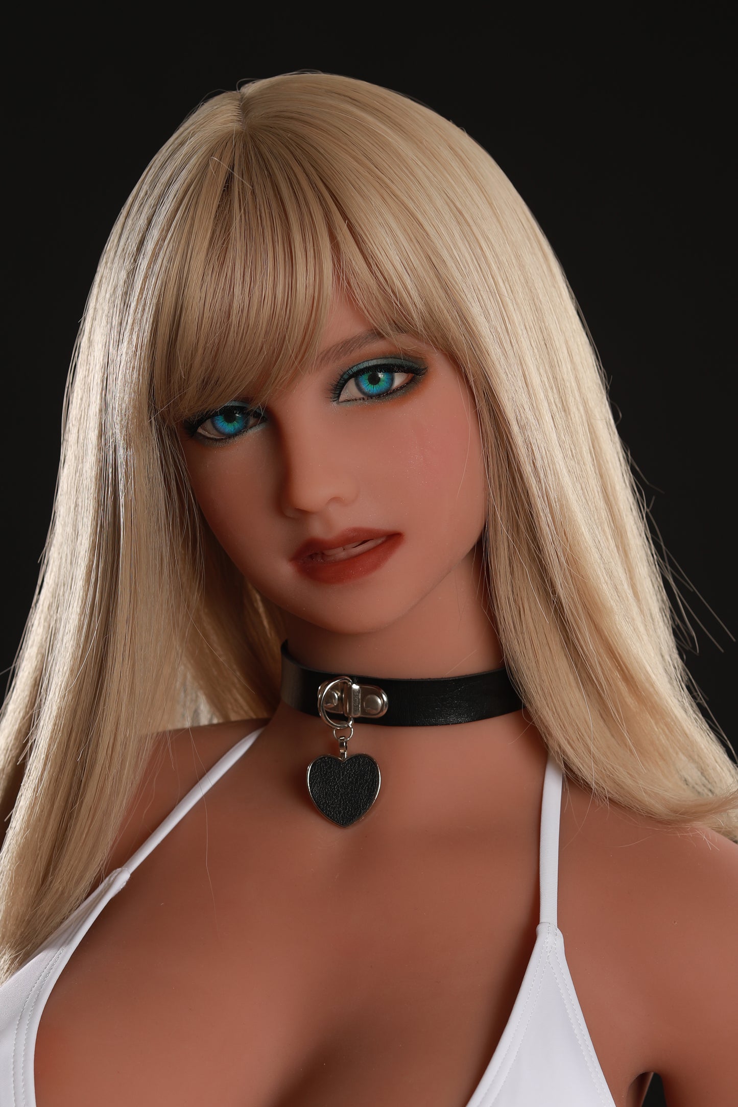 TPE Doll Head, Elegant Lifelike Sex Doll Head, Soft Doll Head with Wigs & Oral Hole ,#LA