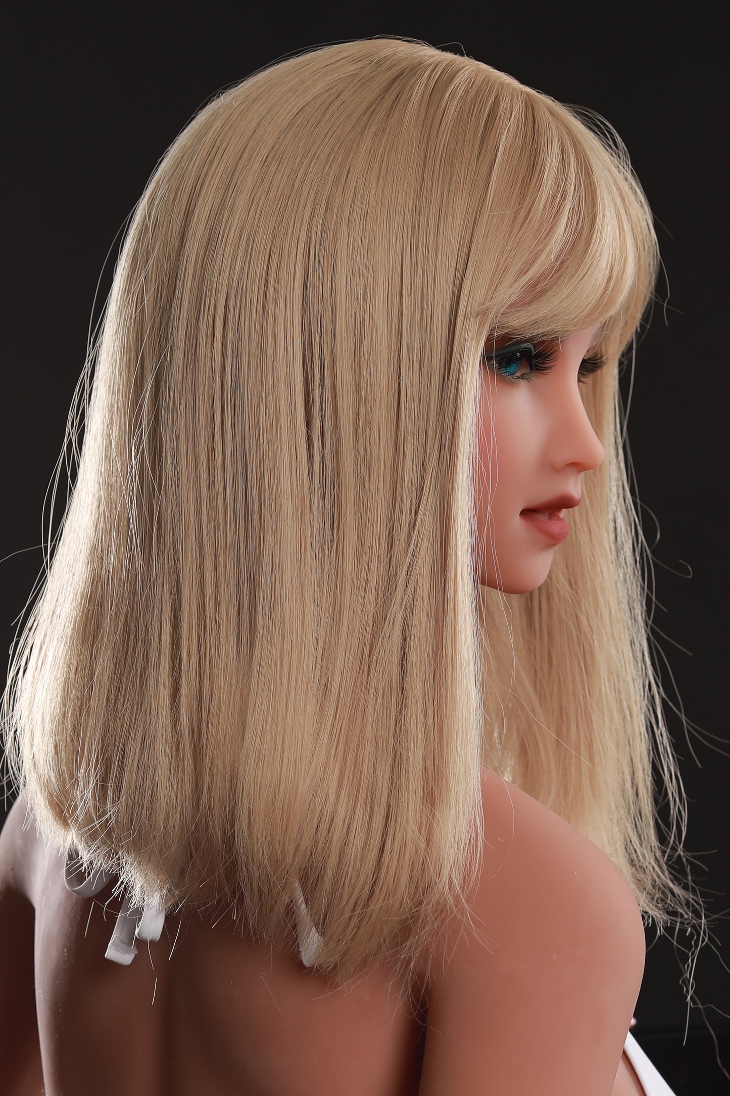 TPE Doll Head, Elegant Lifelike Sex Doll Head, Soft Doll Head with Wigs & Oral Hole ,#LA