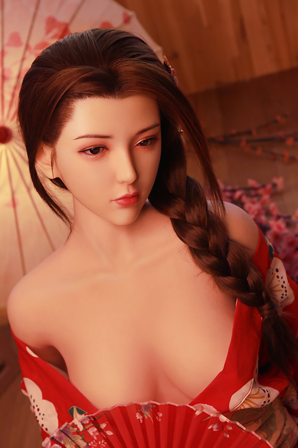 170cm(5ft7) Silicone Head + TPE Body Japanese Sex Dolls ,Elegant Beauty Love Dolls with Wigs, Tool Kit , No Oral ,#LA