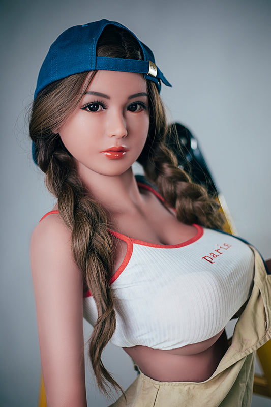 158cm / 5ft2 Big Breast TPE Sex Dolls ,Youthful Girl Love Dolls with 2 Wigs , Oral Hole ,#LA