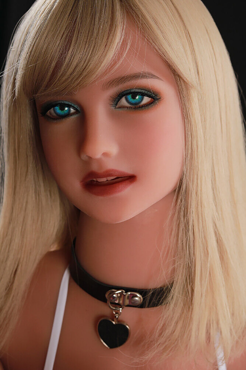 TPE Doll Head, Elegant Lifelike Sex Doll Head, Soft Doll Head with Wigs & Oral Hole ,#LA