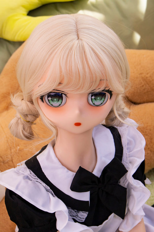 PVC Doll Head, Anime Doll Head, Beautiful Girl with Wig, Popular Toys, #DG