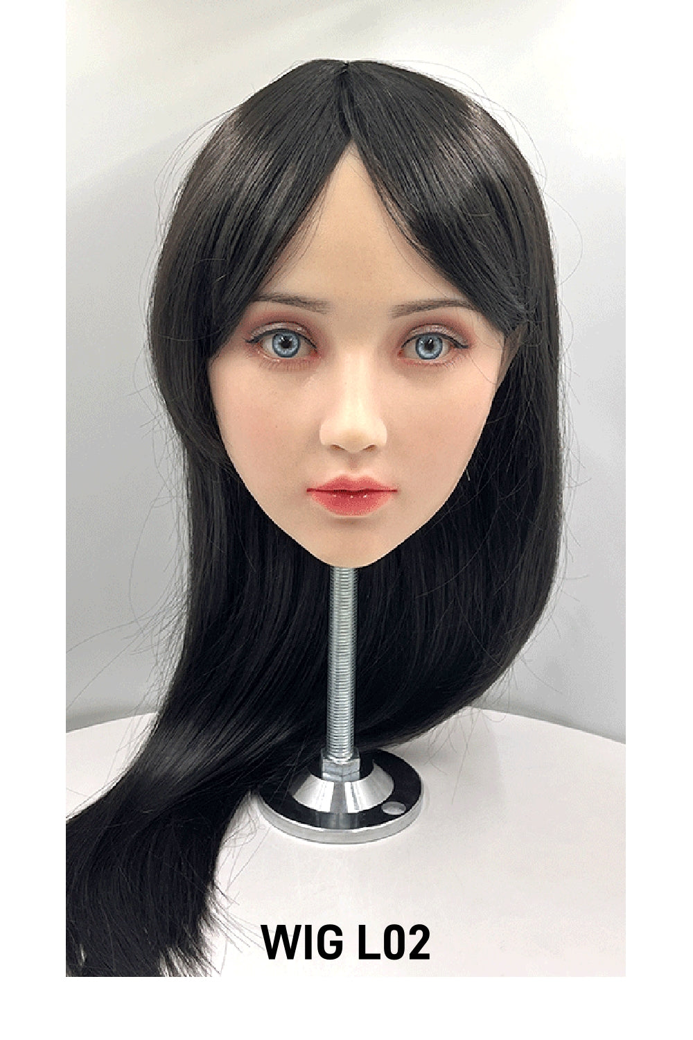 TPE Doll Head, Cool Girl Lifelike Sex Doll Head, Soft Doll Head with Wigs & Oral Hole ,#LA