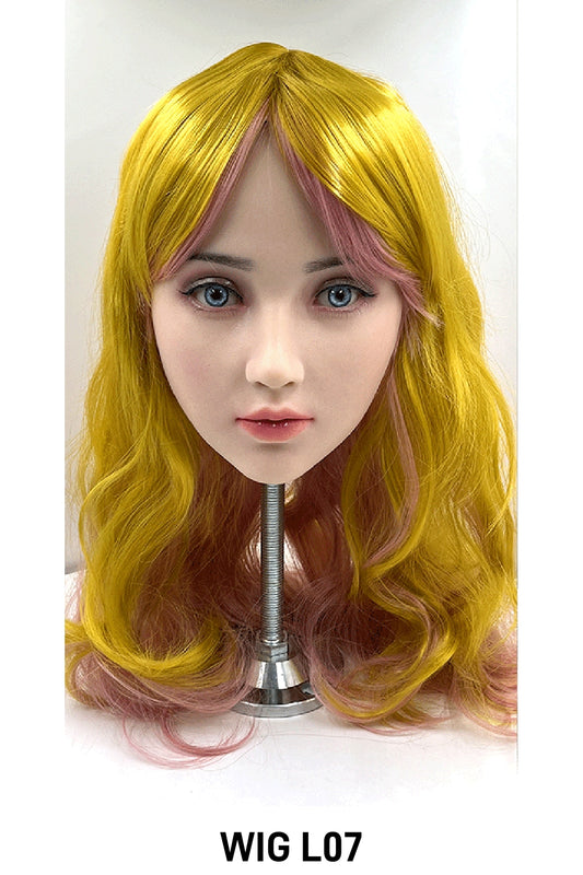 Medium-Length Curly Wig, Various Hairstyles, Curly Hair in Multiple Colors for Personal Use, Doll, or Mannequin Styling, #LG