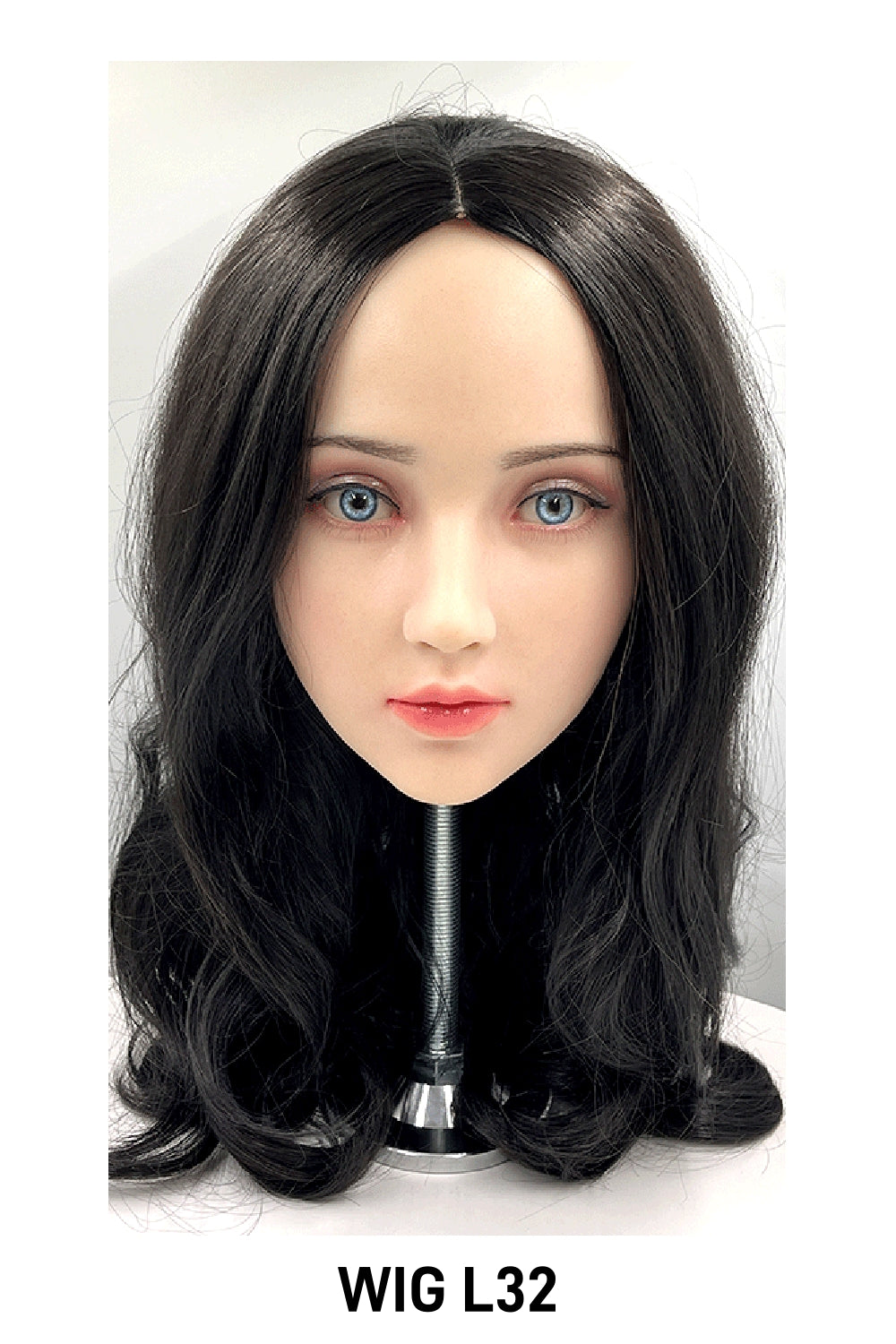 TPE Doll Head, Cool Girl Lifelike Sex Doll Head, Soft Doll Head with Wigs & Oral Hole ,#LA